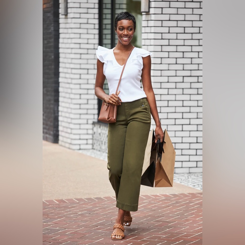 Spanx Stretch Twill Cropped Pants